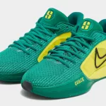 Embrace the spirit of the University of Oregon Ducks with the Nike Sabrina 1 Oregon Ducks, featuring a vibrant colorway and playful details inspired by Sabrina Ionescu's alma mater. Discover comfort, style, and Ducks pride with this limited-edition release.