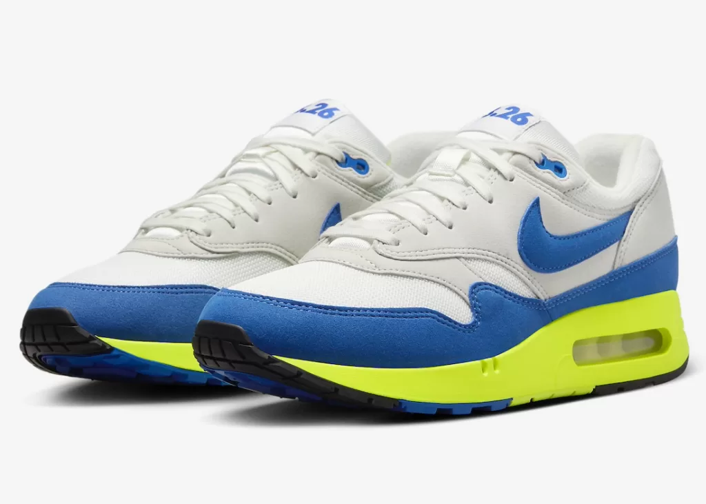 The iconic Air Max 1 '86 "Royal" returns with a classic white, royal blue, and grey colorway. Featuring the OG "big bubble" Air Max cushioning and comfortable mesh base, this must-have shoe drops March 26th for $150 USD at Nike.com and select retailers.