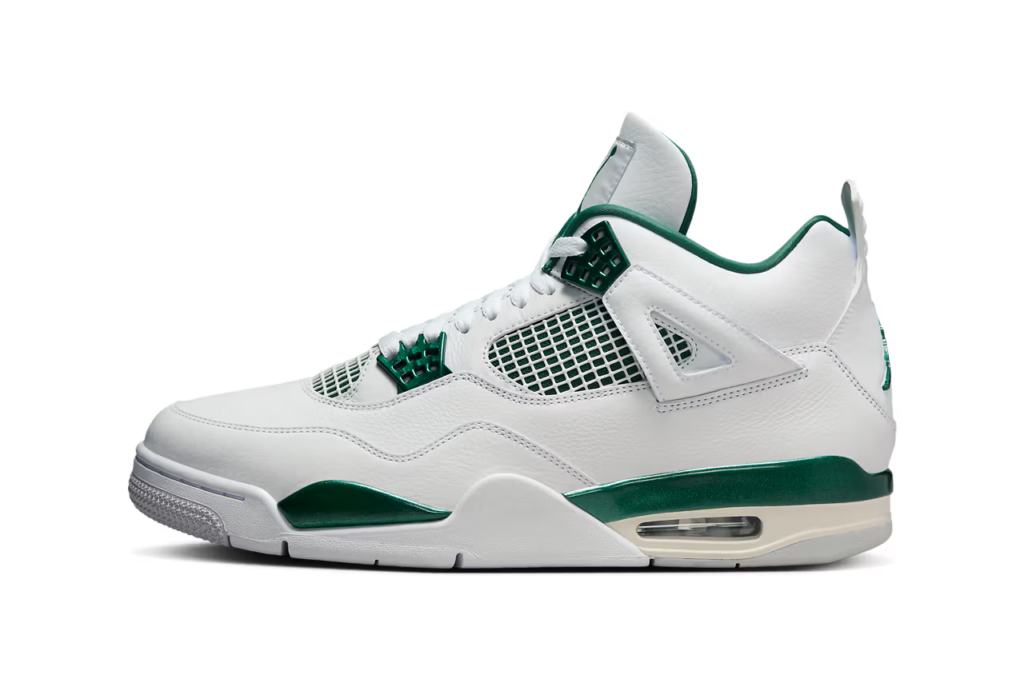 The Air Jordan 4 hype continues with the "Oxidized Green" colorway! White leather & green accents create a fresh look. Originally expected in May, it now releases July 13th for $210 USD via Nike SNKRS & retailers.
